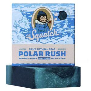 Dr. Squatch Polar Rush Heavy Grit Men's Natural Soap Bar